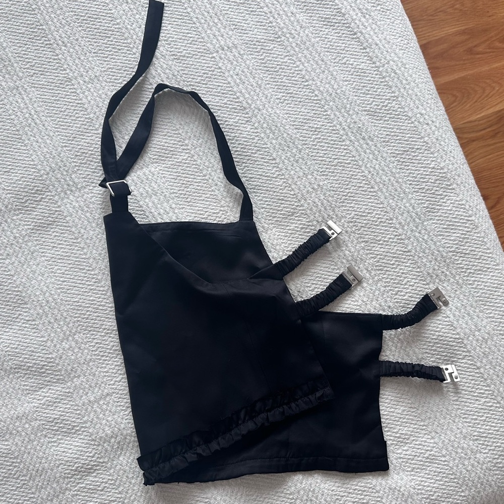 Black Adjustable Halter Crop Top